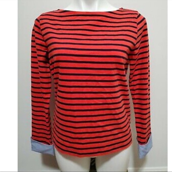 EUC J.Crew Stripe Long Sleeve with built in cuff - Picture 3 of 6